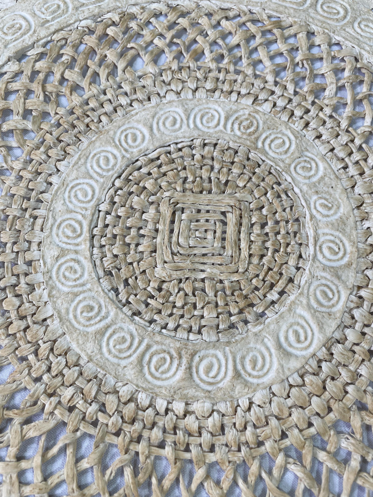 Arte Mural Mexicano en Papel Amate Hecho a Mano–Arte Otomí Moderno de 47,2 x 15,7 (SIN MARCO)