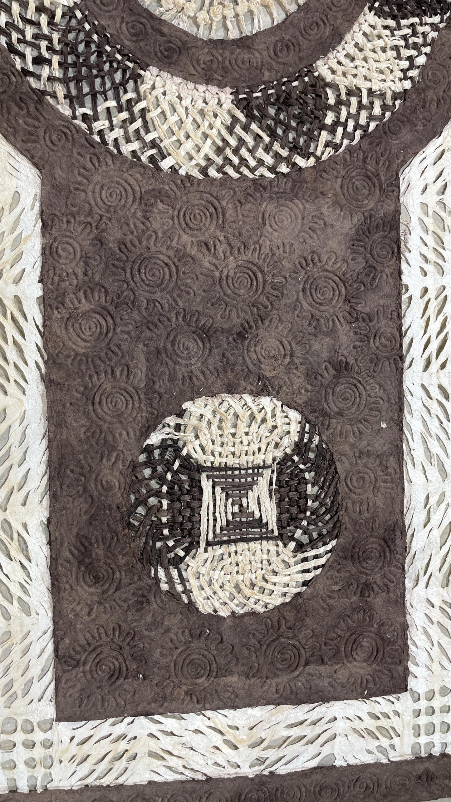 Arte Mural Mexicano en Papel Amate Hecho a Mano – Arte Mexicano Moderno de 47,2 x 15,7-(SIN MARCO)