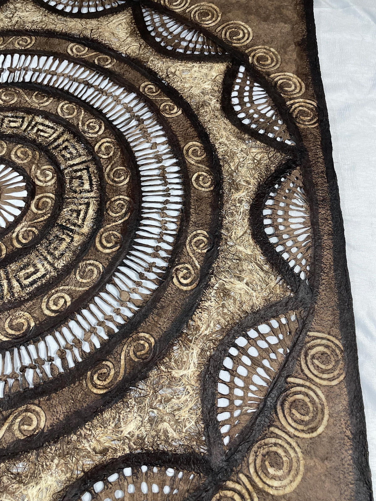 Arte Mural Mexicano en Papel Amate Hecho a Mano- Arte Otomí Moderno -31 x 31 (SIN MARCO)