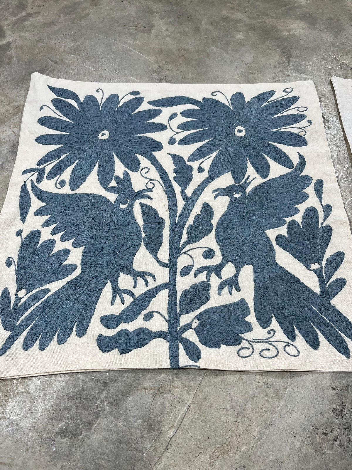 3 Fundas de Cojín Otomi, Cojín Tenango Bordado a Mano, Textil Mexicano Artesanal, Decoración Mexicana, Hecho a Mano