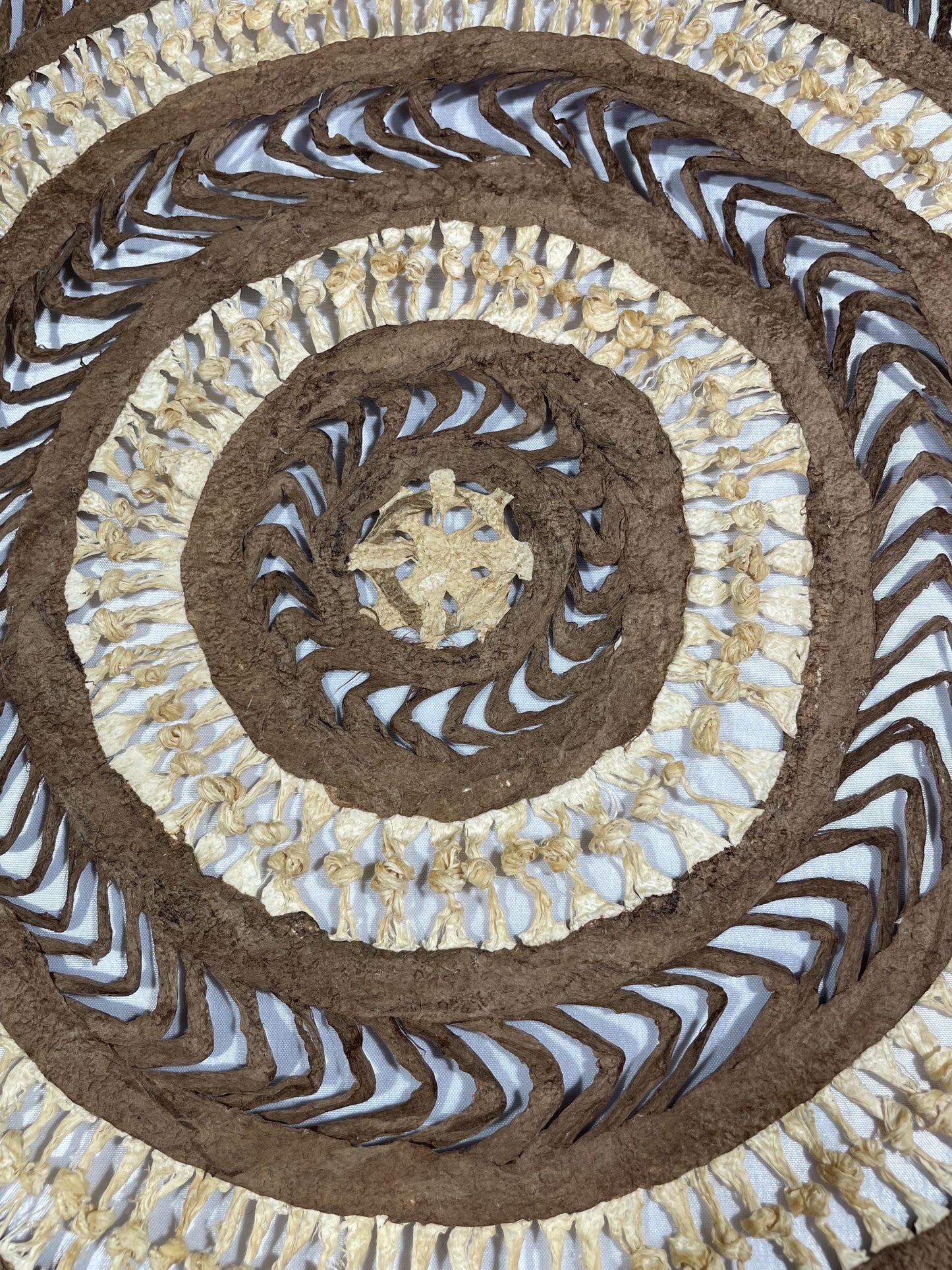 Arte Mural Mexicano Moderno en Papel Amate Hecho a Mano - Arte Otomí de 15,7 x 15,7 (SIN MARCO)