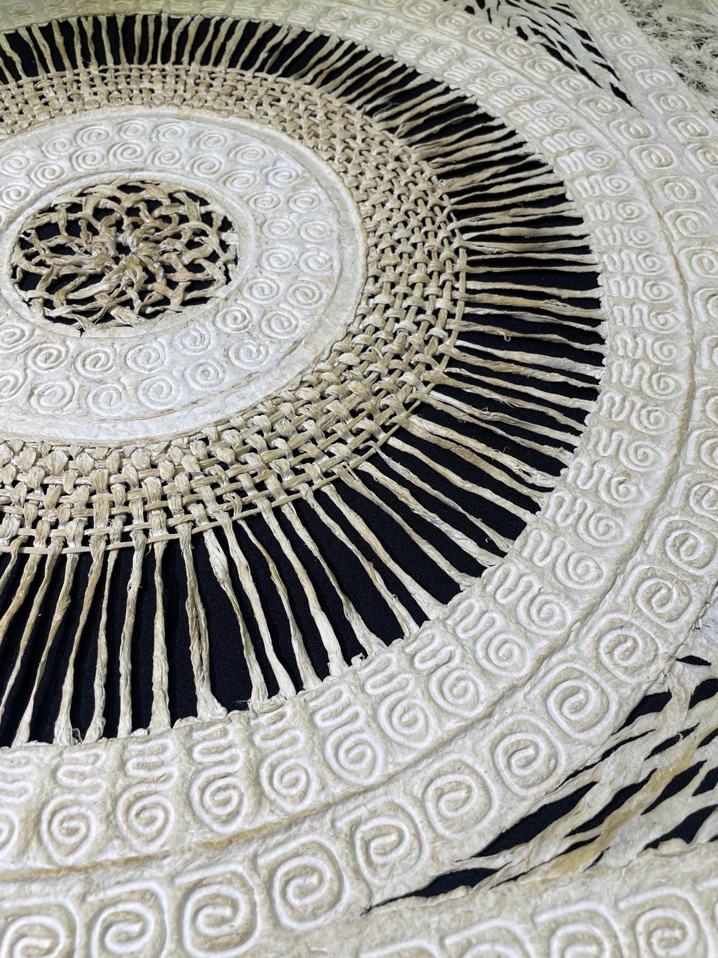 Arte Mural  Mexicano en Papel Amate Hecho a Mano–Arte Moderno Mexicano Tejido a Mano XL 31,4 x 31,4 (SIN MARCO)