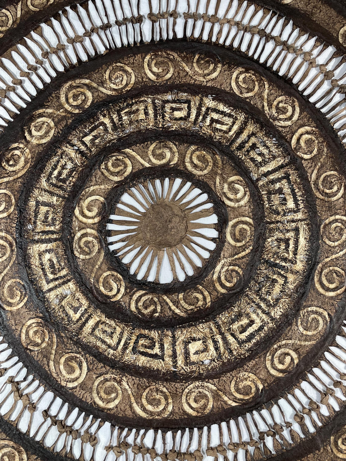 Arte Mural Mexicano en Papel Amate Hecho a Mano- Arte Otomí Moderno -31 x 31 (SIN MARCO)