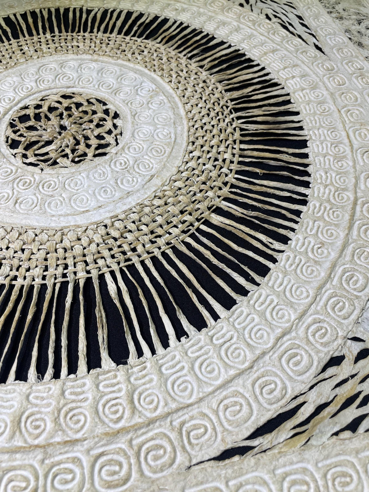 Arte Mural  Mexicano en Papel Amate Hecho a Mano–Arte Moderno Mexicano Tejido a Mano XL 31,4 x 31,4 (SIN MARCO)