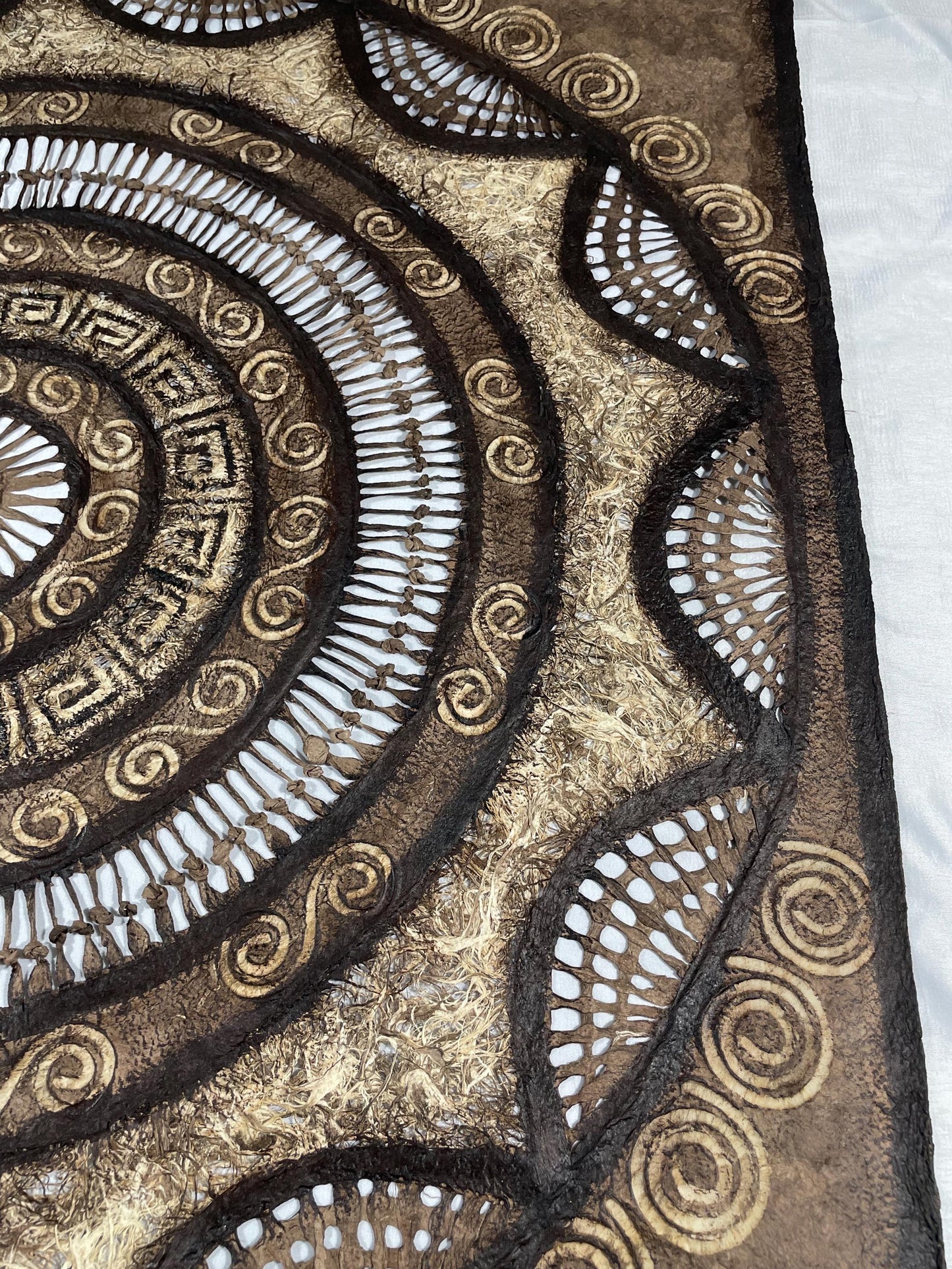 Arte Mural Mexicano en Papel Amate Hecho a Mano- Arte Otomí Moderno -31 x 31 (SIN MARCO)
