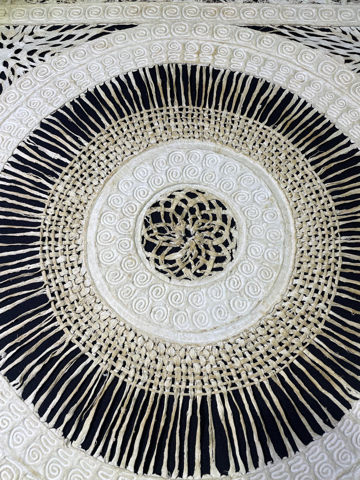 Arte Mural  Mexicano en Papel Amate Hecho a Mano–Arte Moderno Mexicano Tejido a Mano XL 31,4 x 31,4 (SIN MARCO)