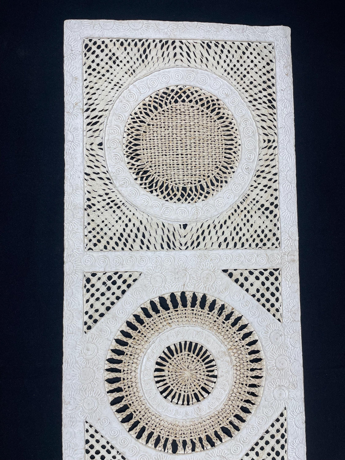 Arte Mural Mexicano en Papel Amate Hecho a Mano, Arte Otomi Moderno de 47,2 in x 15,7 in (SIN MARCO)