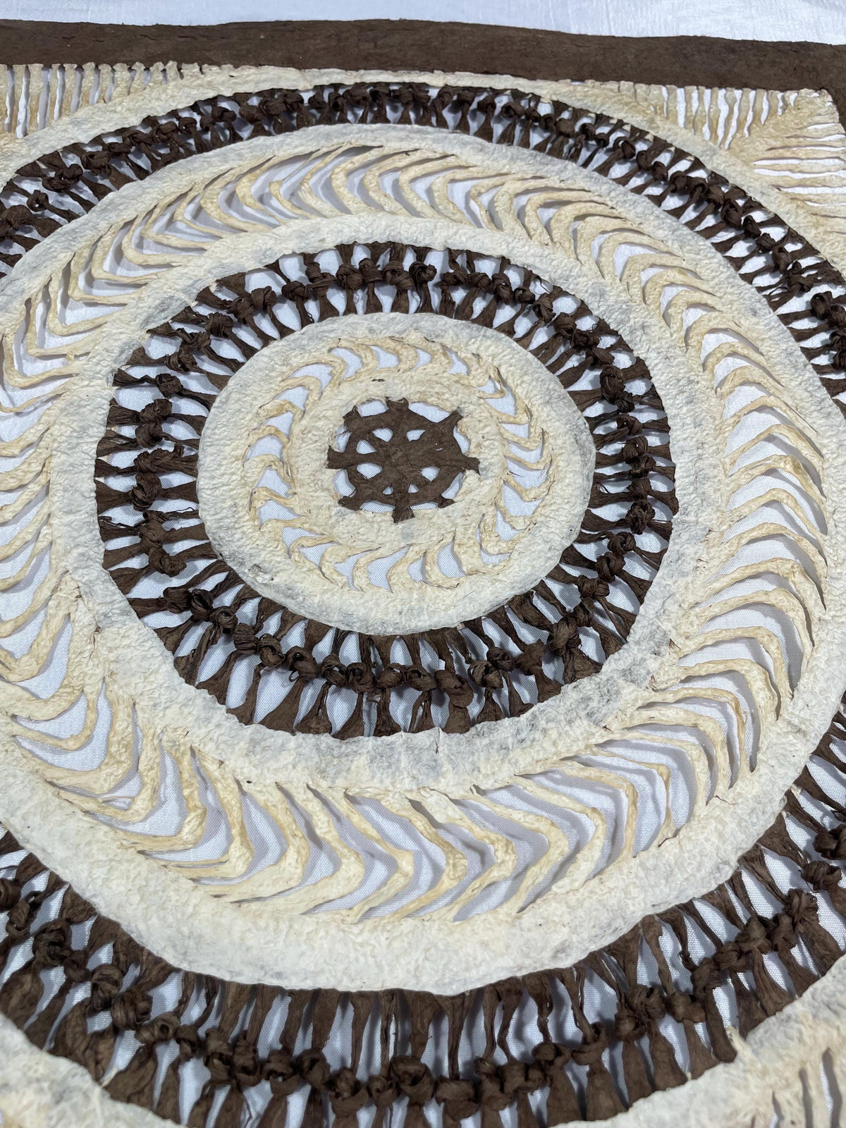 Arte Mural Mexicano en Papel Amate Hecho a Mano de 15,7 x 15,7 - Arte Otomí Moderno (SIN MARCO)