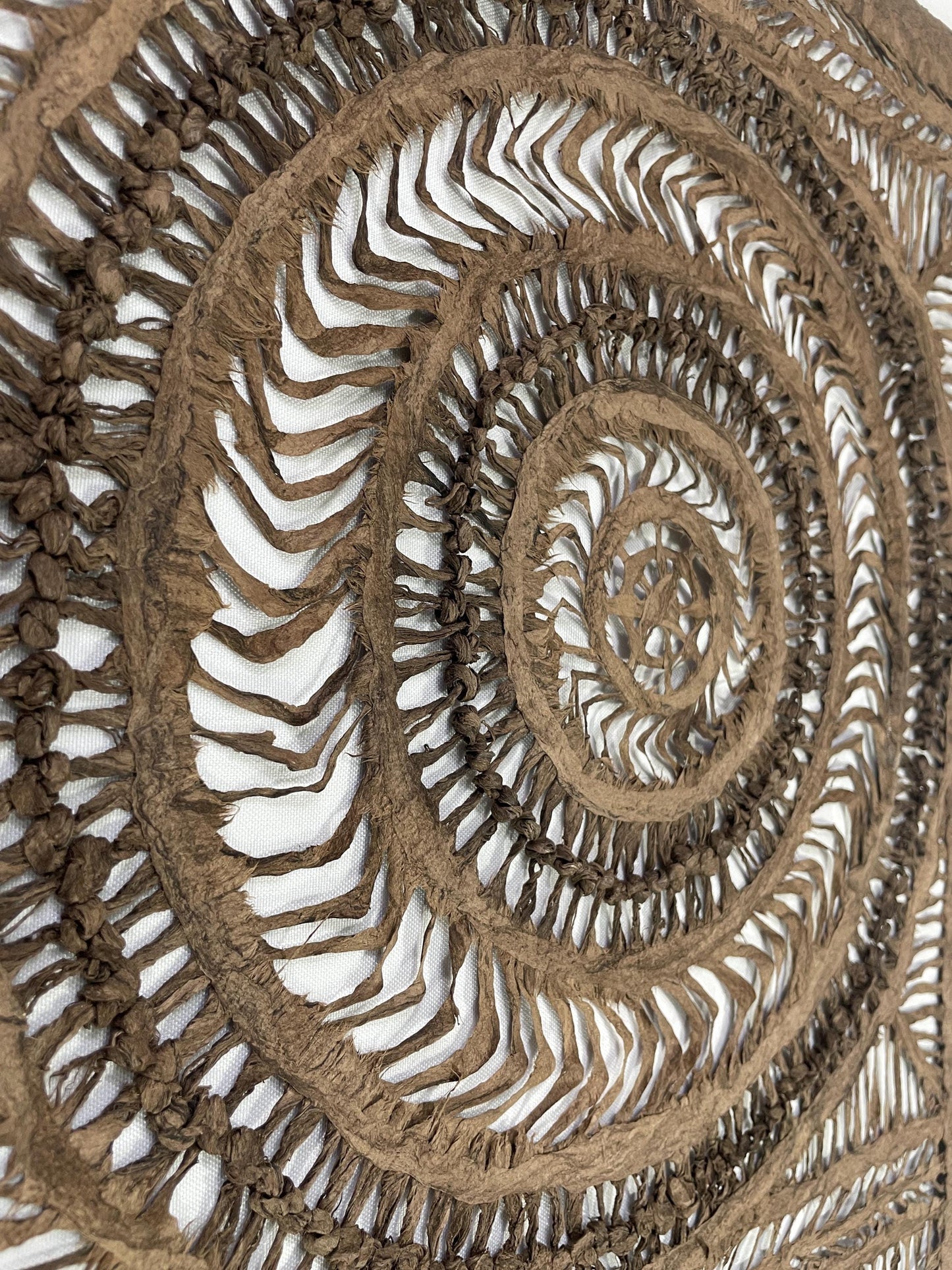 Arte Mural Con Nudos en Papel Amate Hecho a Mano de 47.2 in x 15.7 in, Arte Otomi Moderno Mexicano (SIN MARCO)