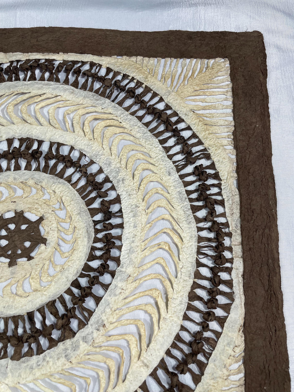 Arte Mural Mexicano en Papel Amate Hecho a Mano de 15,7 x 15,7 - Arte Otomí Moderno (SIN MARCO)